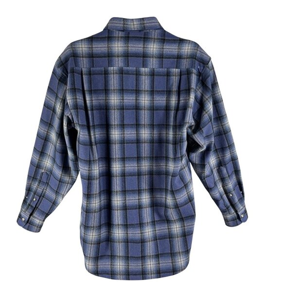 VTG Pendleton Men M 100% Wool Flannel Shacket Vintage Jacket Flannel Fully Lined - Picture 2 of 16